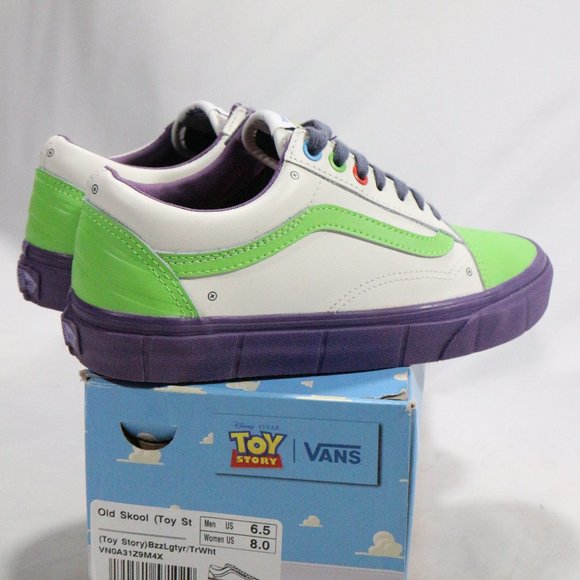 VANS Old Skool Toy Story Buzz Lightyear Sneakers Sz 6.5 M 8 W - Picture 5 of 10